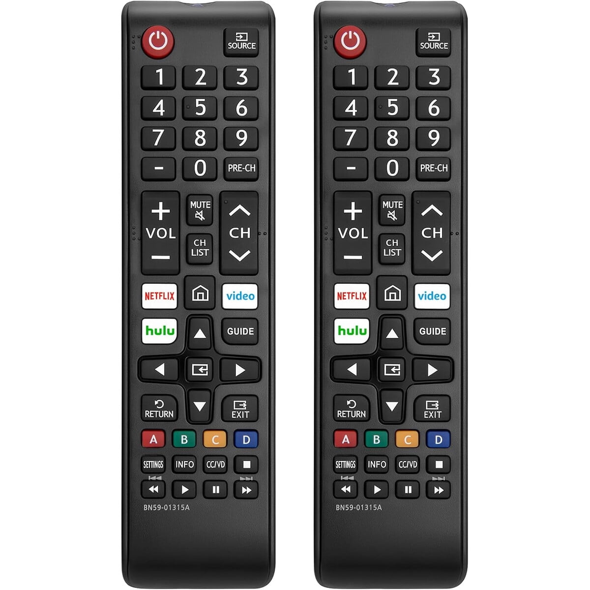 Loutoc - Control Remoto Universal Pack X2 Bn5901315a Para Samsung Tv
