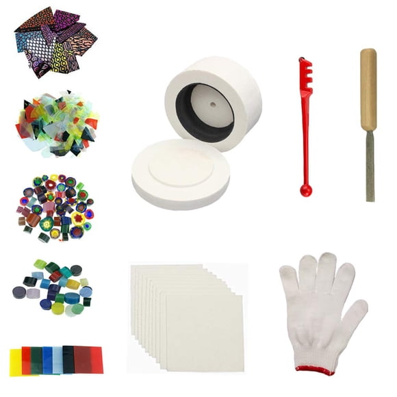 Kit de Horno para Microondas Love Charm para Fusión de Vidrio 10 piezas