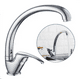 thumbnail image 1 of Llave Monomando Lavaplato Agua Fría Caliente Plateado, 1 of 3