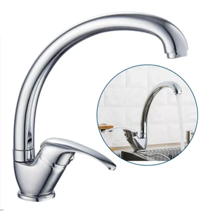 Genérico - Llave Monomando Lavaplato Agua Fría Caliente Plateado