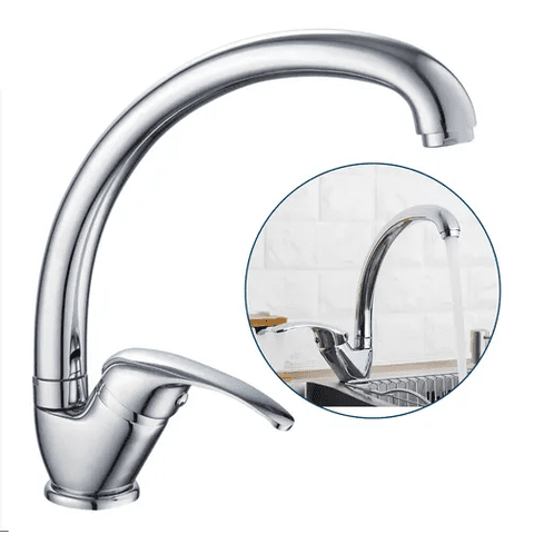 Genericio - Llave Monomando Lavaplato Agua Fría Caliente Plateado