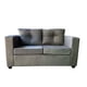 thumbnail image 1 of Sofa 2 Cuerpos Bilbao Felpa Gris, 1 of 3
