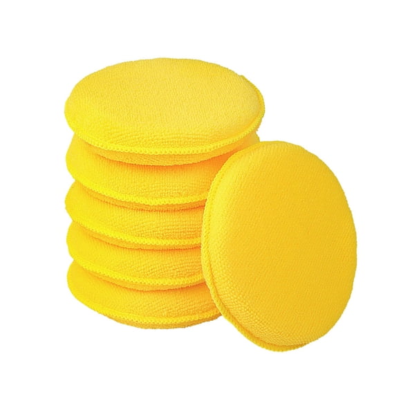 Aplicador de cera para auto FONAROLL de microfibra 13 cm, paquete de 6