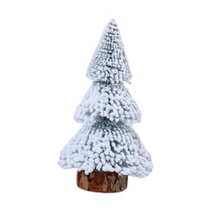Magideal - De Navidad De Mesa, Adorno De Invierno Vintage, Miniárbol De Navidad Artificial, Miniárbol Nevado Para Chimenea, Mesa, Vacaciones En Interiores 15Cm