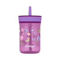 Vaso Contigo Leighton Straw 400 Ml Con Forma De Uva (Tulipanes) Para Niños