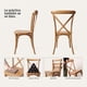 thumbnail image 3 of Pack 2 Sillas Terraza Comedor Crossback Apilables Polipropileno Acabado Madera, 3 of 8