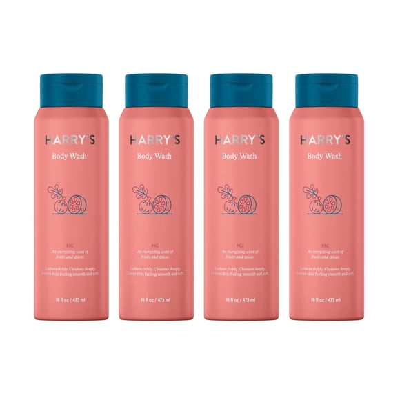 Harry's Gel de ducha para hombres, aroma a higo, 473 ml (paquete de 4)