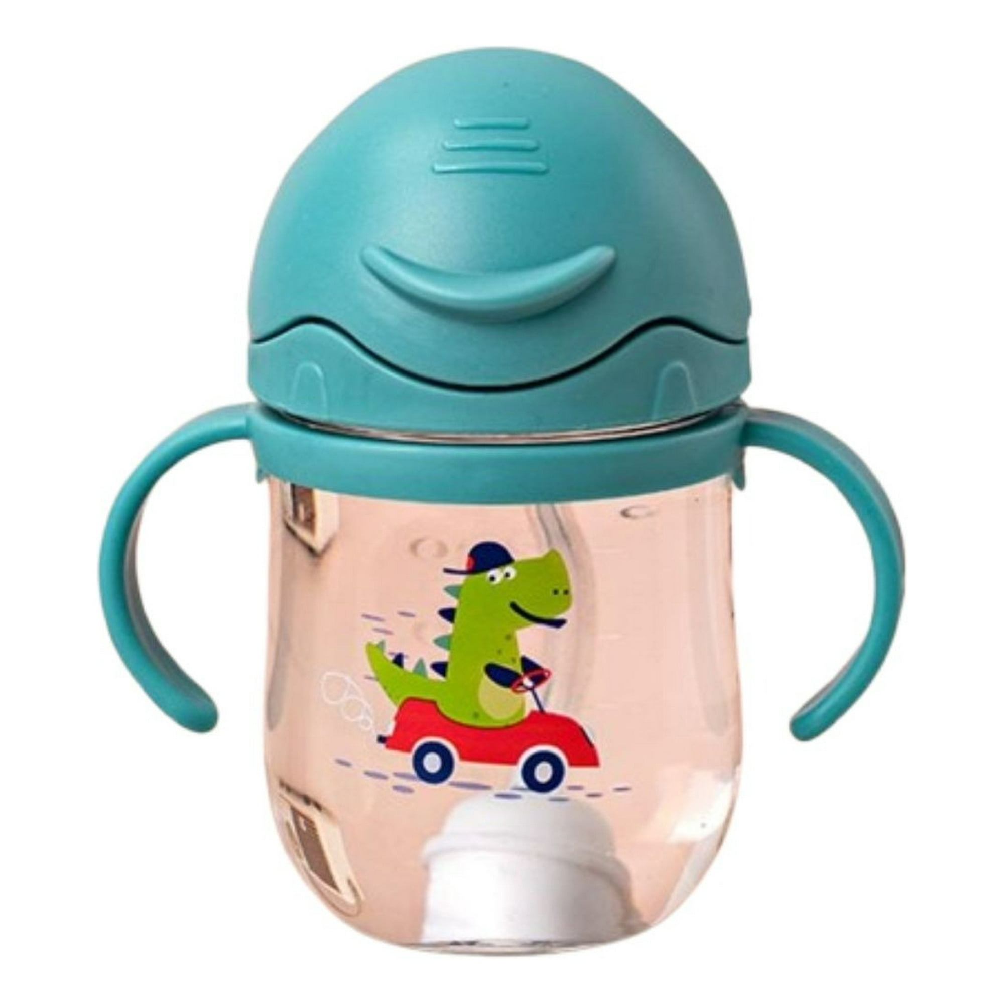 Genérico - Set 2 Vasos Con Bombilla Antiderrame Con Asa Bebes Lau