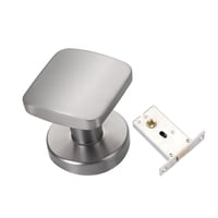 Bothyi - Cerradura De Puerta Invisible Manija De Puerta De Un Solo Lado Para Sala De Estar Baño Plata