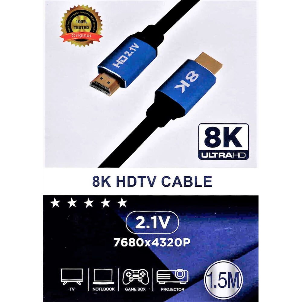 Gen - Cable Hdmi Ultra Hd 8k, 1,5mts