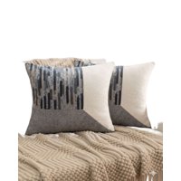 Genérico - Pack De 2 Fundas De Cojin Chenille De Empalme Multicolor 4