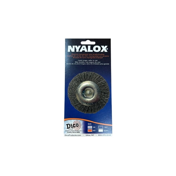 Cepillo para ruedas Dico 541-771-3 Nyalox 80 Grit 7,62 cm gris