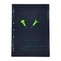 Magideal - Pizarra Braille, Pizarra De Escritura Braille, Pizarra De Escritura Braille Negra, Herramienta De Aprendizaje Braille Para Escritores Ciegos, Aprendizaje Mejorado, 2 Lápiz Óptico