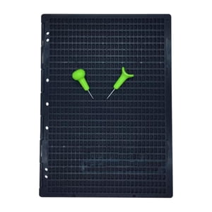 Magideal - Pizarra Braille, Pizarra De Escritura Braille, Pizarra De Escritura Braille Negra, Herramienta De Aprendizaje Braille Para Escritores Ciegos, Aprendizaje Mejorado, 2 Lápiz Óptico