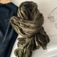 thumbnail image 1 of suxuMhao Bufanda, Bufanda de Lino Chal Envolvente, Bufanda Delgada Vintage Arrugada, Chal Sólido Gris Oscuro Verde, 70.87x35.43in, 1 Pieza, Bufanda Suave para Uso Diario, Chal Vintage Ligero, 1 of 2