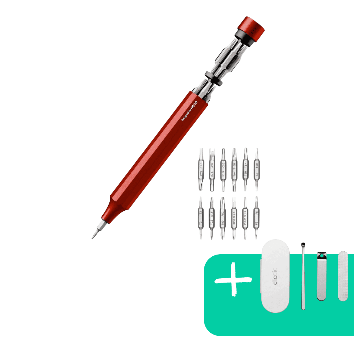 Hoto Destornillador De Precisión 24 Funciones+ Set Cortauñas