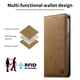 thumbnail image 2 of Funda Billetera de Cuero para [Xiaomi Redmi Note 12 Pro Plus], Bloqueo RFID, Tarjetas y Soporte Marrón, 2 of 5