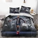 thumbnail image 1 of La Liga Neymar, Messi, 3-piece Bedding Set with Cartoon-themed Duvet Cover, Breathable Microfiber Material, 1 of 4