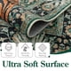 thumbnail image 3 of Alfombra Moynesa Tiger, 160 x 230 cm, estilo bohemio, lavable, verde, 3 of 7