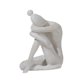 thumbnail image 1 of Escultura Abstracta Sujetalibros Decorativo Estatua De Arte Moderno Para Estantería Oficina Blanco Envejecido, 1 of 3