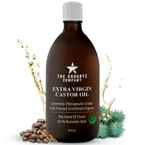 Aceite De Ricino The Goodbye Company, 500 Ml, Orgánico Prensado En Frío