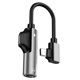 thumbnail image 4 of Adaptador De Conector De Auriculares 2 En 1 USB-C PD Para Auriculares Estéreo Auxiliares Plateado, 4 of 5