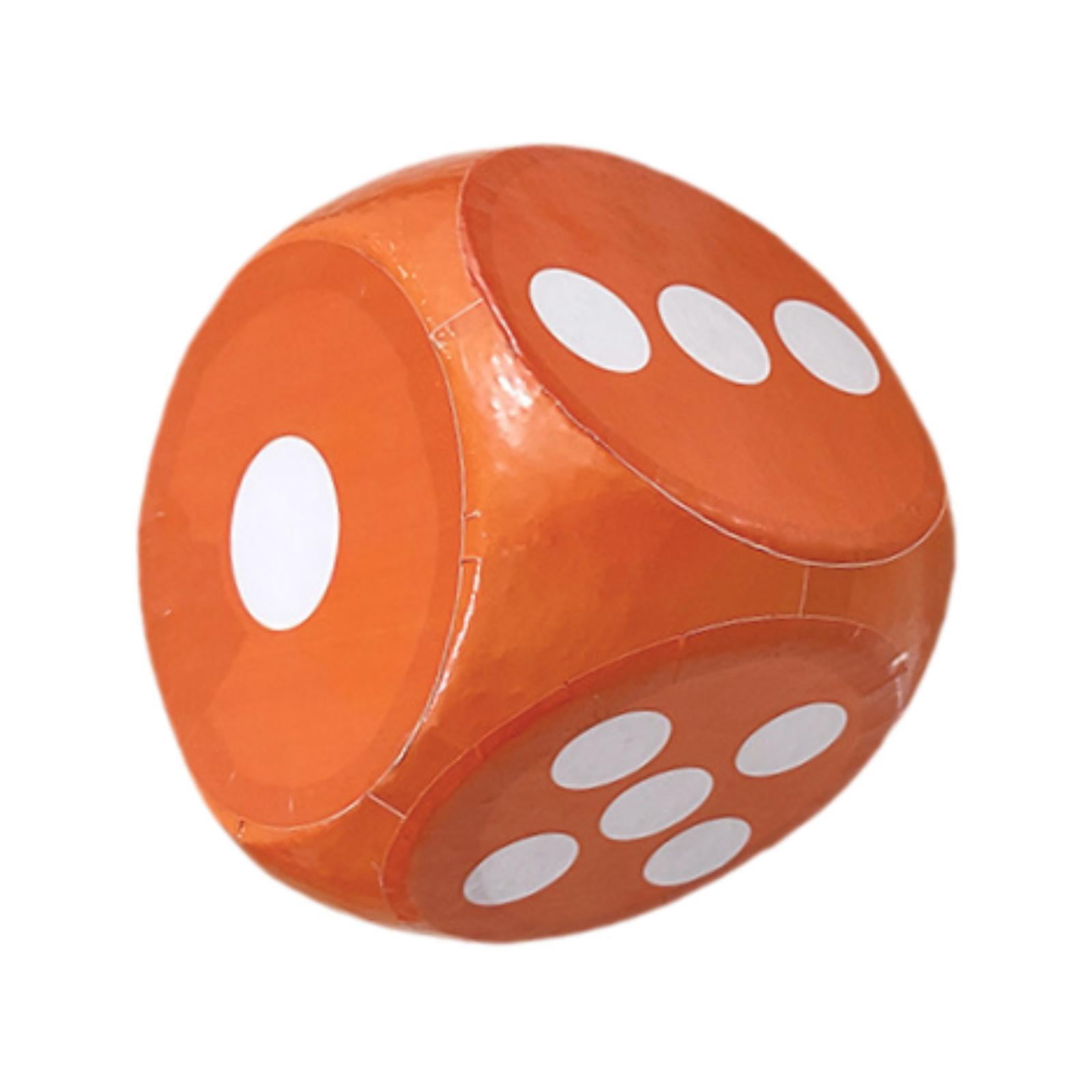 Magideal - Dados Grandes De Espuma De 6 Lados Para Juegos De Matemáticas, Suministros Para Fiestas, Juguete De Aprendizaje Temprano, Divertido, Gran Regalo, Juguete Educativo Para Habilidades Naranja