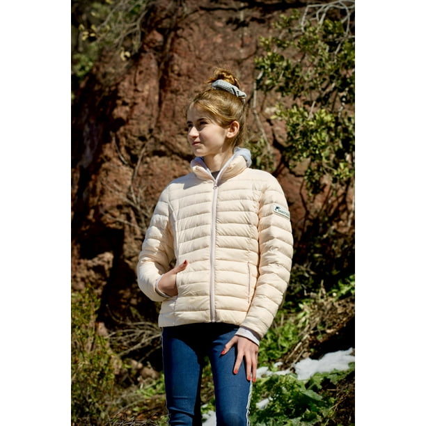 Parka pluma color Beige 8-10 años