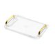 thumbnail image 4 of Bandeja De Servicio Rectangular, Almacenamiento Cosmético Moderno Para Escritorio, Mesa De Centro, Hotel M Transparente, 4 of 5