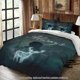thumbnail image 1 of Bedding Features Characters Holding Wands Glowing Deer Patterns And a Mysterious Theme Suitable for All Four Seasons Machine Washable Includes Pillowcases And I, 1 of 1