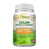 Asquared Nutrition Colon Cleanse Detox Limpieza Colon Higado 120 Caps