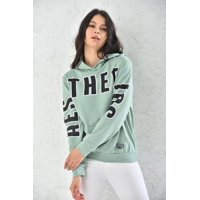 Home Fashion - Poleron Mujer Con Capucha Verde Talla M
