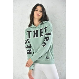 Home Fashion - Poleron Mujer Con Capucha Verde Talla M