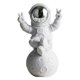 thumbnail image 5 of Astronauta Figura Estatua Estatuilla Escultura Decoración De La Oficina En Casa Plata C, 5 of 5