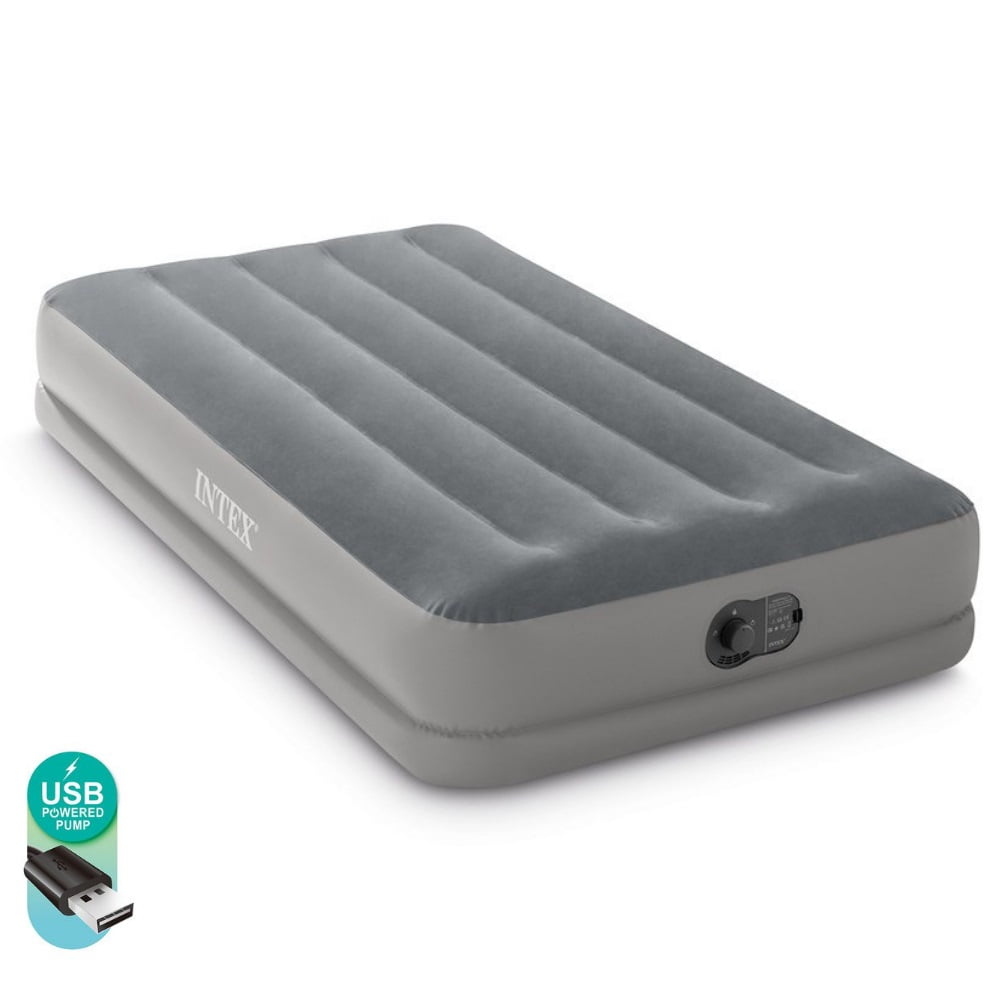 Intex - Colchón Inflable Eléctrico Usb 1,5 Plazas 99x191x30 Cm Prestige Mid-rise
