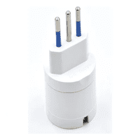 Genérico - Adaptador Enchufe Europeo A Nacional Chile Blanco