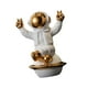 thumbnail image 2 of Figura Decorativa De Porcelana De Cosmonauta Para Mesa De Salón, Elegante Y Moderna, 12 X 10 X 16 Cm, 2 of 3