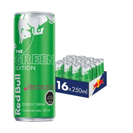 Red Bull Bebida Energética Pack 16 Latas Fruta Del Dragón 250Ml