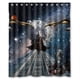thumbnail image 1 of Cortina de ducha de Batman: el guapo de bricolaje, juego de cortina de baño con ganchos, tamaño 60 x 72 pulgadas, 1 of 3