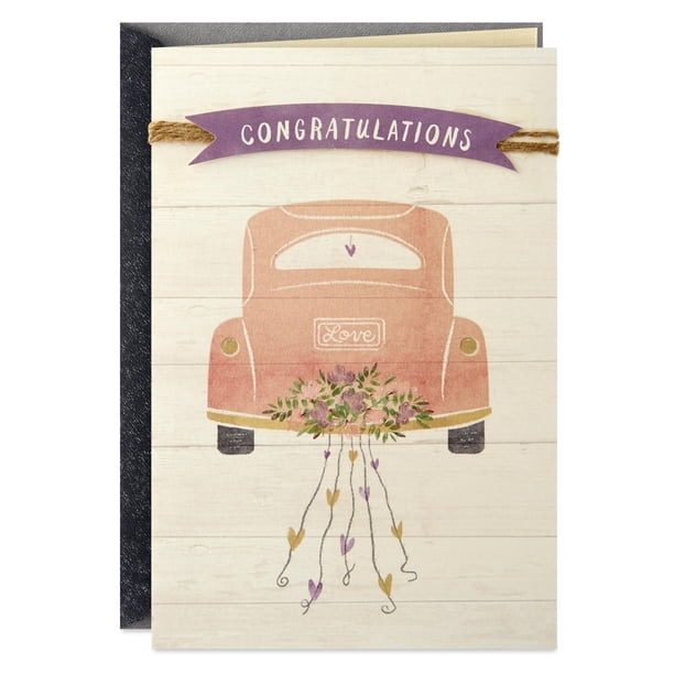 Tarjeta de Boda Hallmark Disfruta el Viaje 13x18cm