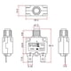 thumbnail image 4 of Interruptor automático KQEC Serie 88 12 A 125/250 VCA con reinicio por pulsador, 4 of 6