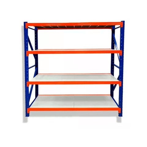 Genérico - Estante Metálico Rack 200X200X60Cm Sin Pernos Soporta 800Kg Color Azul