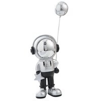 Bothyi - Estatua De Astronauta Escultura De Astronauta Decoración De La Oficina En El Hogar Planeta Plata