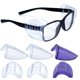 thumbnail image 1 of Protectores laterales para lentes, 3 pares, transparentes/morados para anteojos, 1 of 9