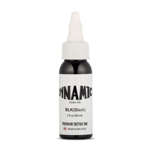 Tattoo Ink Dynamic Color Co. Negro, 30 ml, duradero, EE. UU.