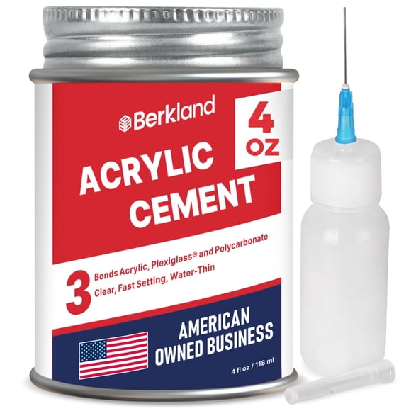 [Adhesivo] Cemento adhesivo acrílico transparente Berkland de 120 ml con aplicador