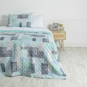 Mashini - Quilt Cosido Estampado Patchwork 1.5 P Lois