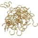 thumbnail image 1 of Ganchos pequeños de latón para atornillar al techo, de 1/2 pulgada, para colgar joyas, llaveros o adornos, paquete de 50, 1 of 6