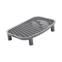 Ioensy - Rampa Para Arena De Gatos, Caja De Arena Para Gatitos, Pie De Cama Para Sala De Estar, Dormitorio, Baño, Color Gris