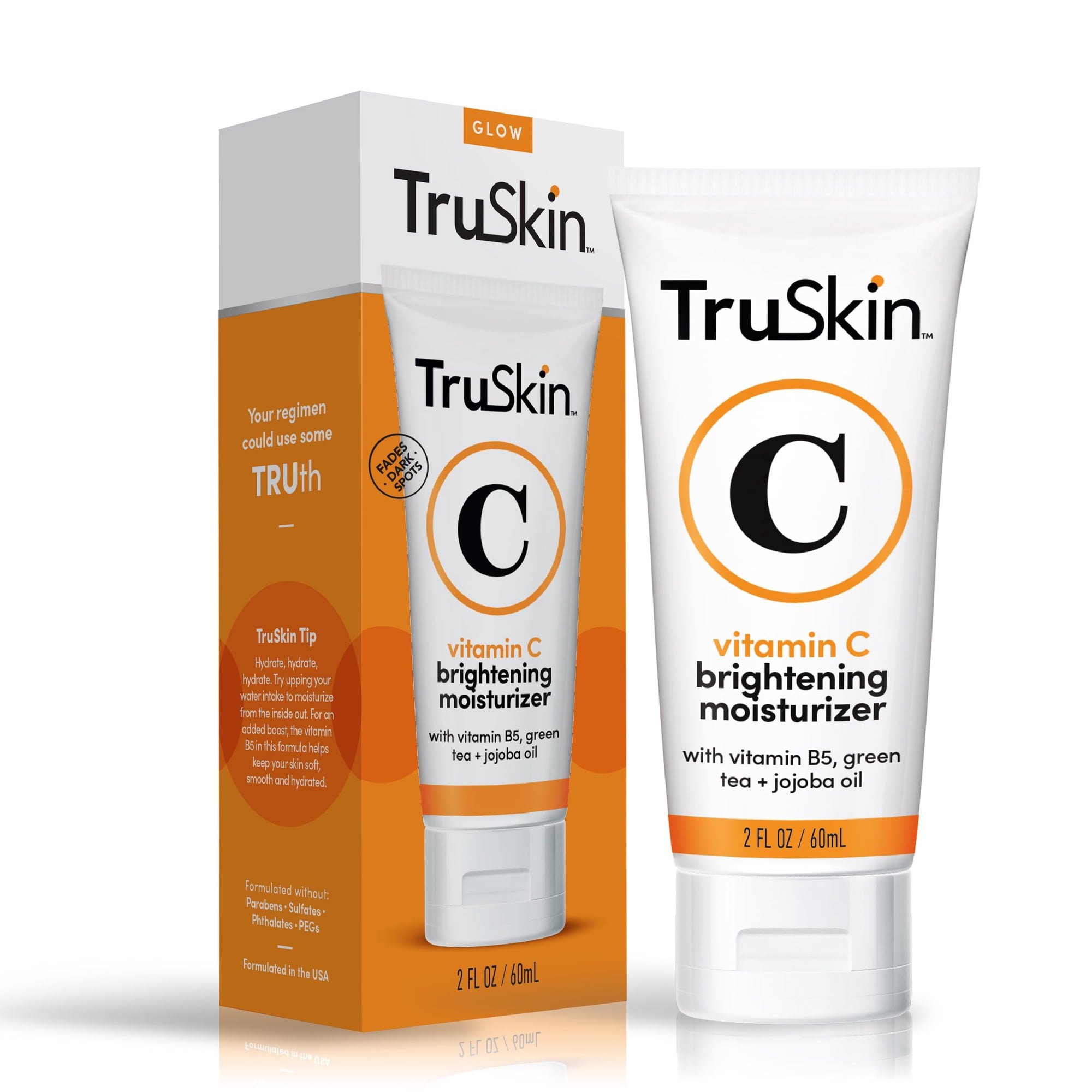 Crema Hidratante Facial Truskin Con Vitamina C, Iluminadora Y Antienvejecimiento, 60 Ml